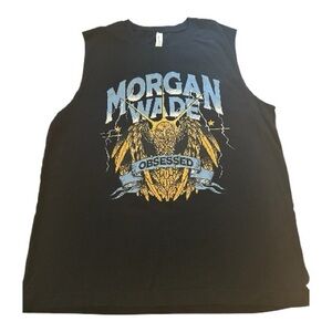 Morgan Wade Obsessed eagle  black sleeveless country music band T- shirt.  L